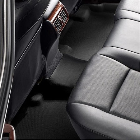 3D Maxpider Y25521509 Kagu 2nd Row Floor Mat for 2017 Kia Niro L Sport Utility 4-Door, Black A3D-Y25521509